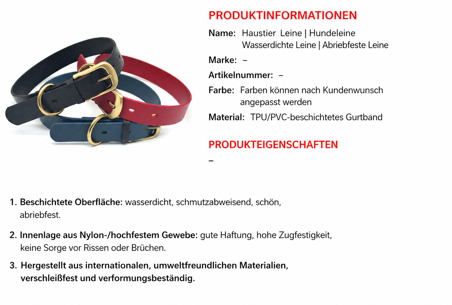 BioThane Halsband für Hunde