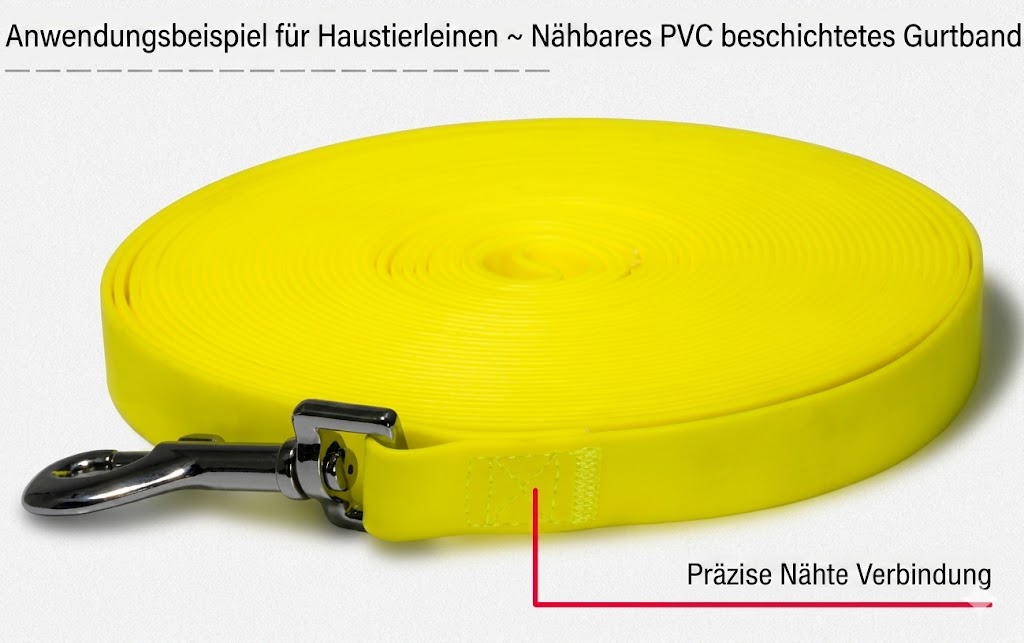 Nähbares PVC beschichtetes Gurtband