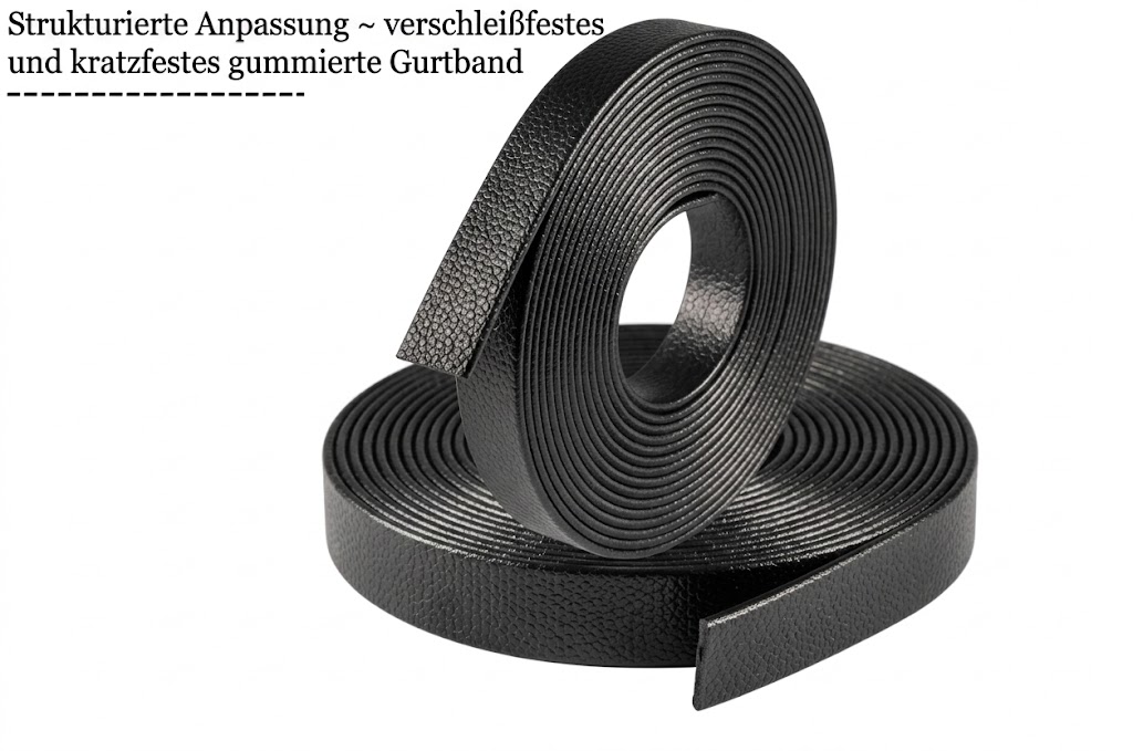 verschleißfestes und kratzfestes gummiertes Gurtband