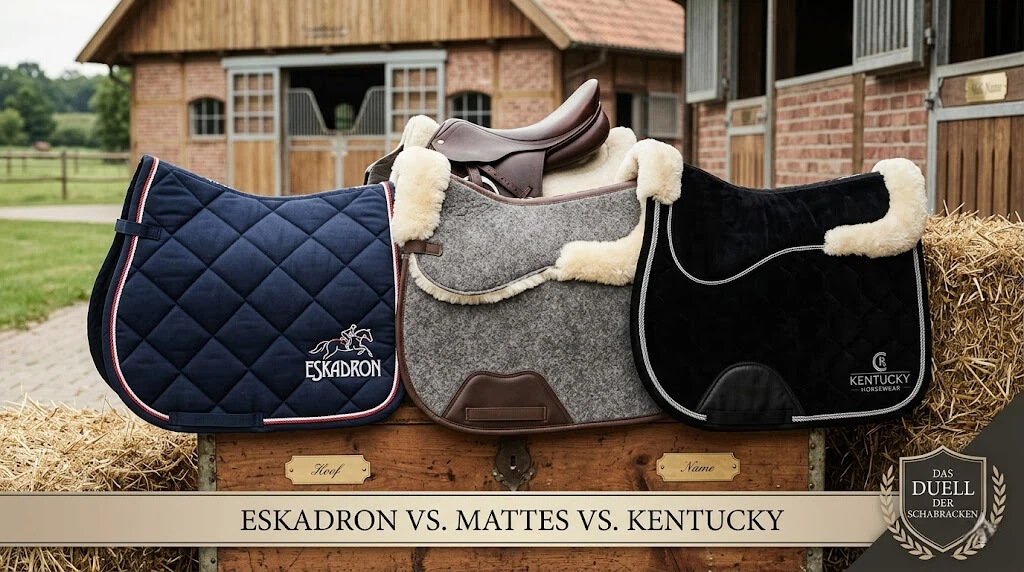 Eskadron vs Mattes vs Kentucky Schabracke Vergleich und OEM Optionen (1) Eskadron vs Mattes vs Kentucky Schabracke Vergleich und OEM Optionen