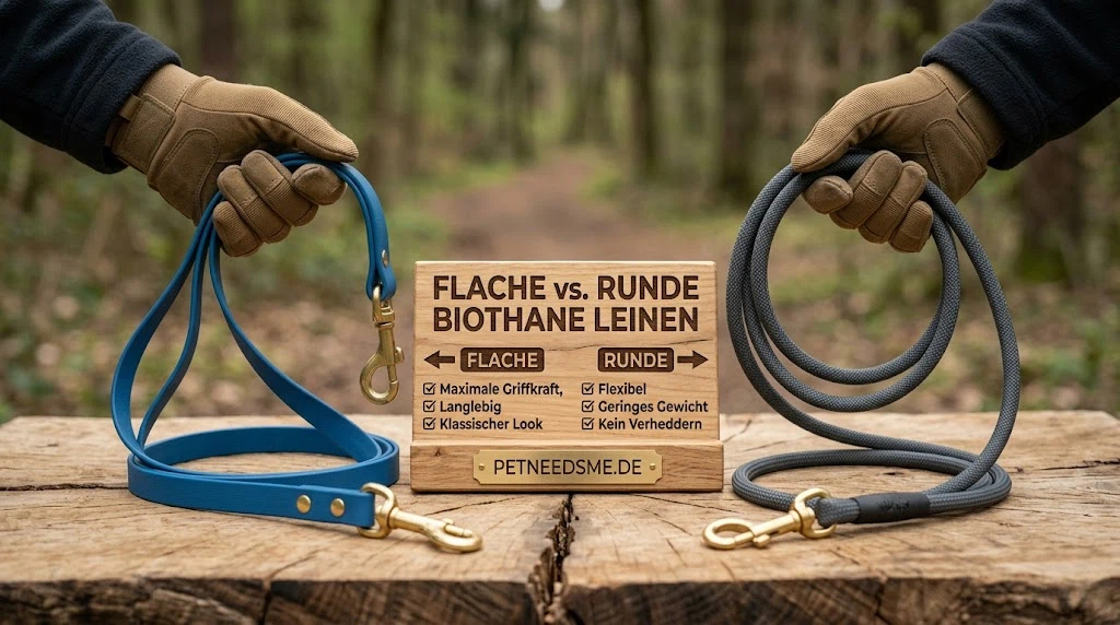 Unterschied zwischen Flachen und Runden Biothane Leinen Unterschied zwischen Flachen und Runden Biothane Leinen