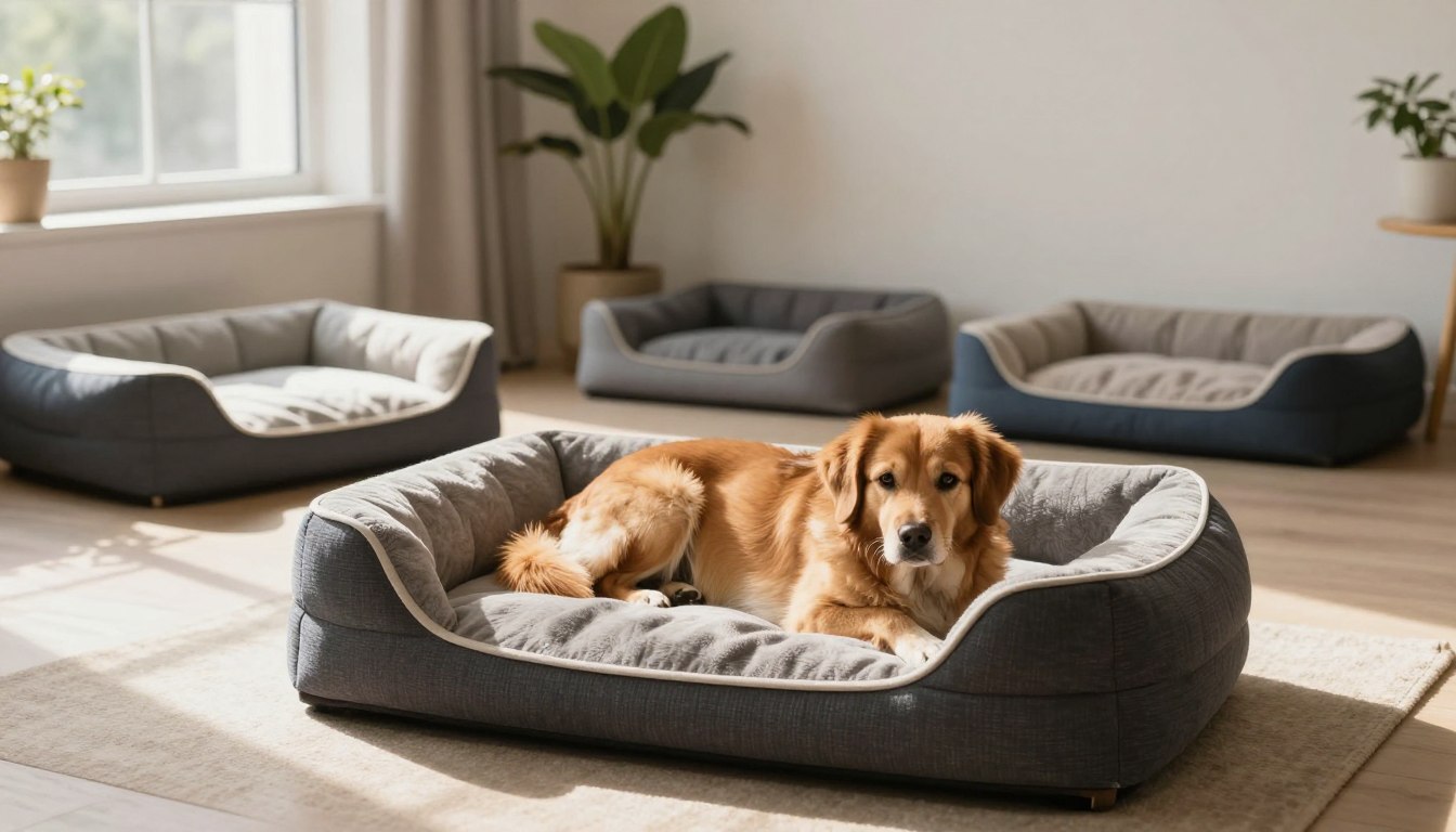 Wie man ein orthopädisches Hundebett auswählt