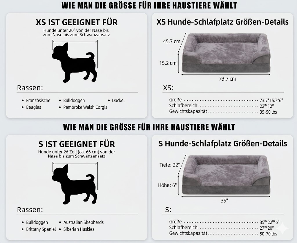 Wie wählt man die richtige Größe für Ihr Haustier